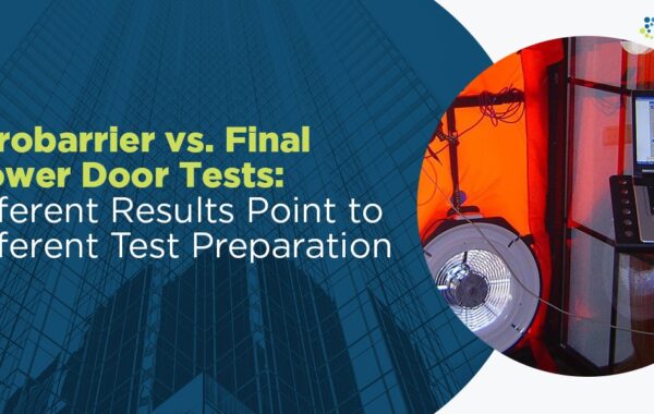 AeroBarrier مقابل اختبار Blower Door النهائي: اختلاف النتائج يشير إلى اختلاف التحضير للاختبار