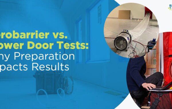 المقارنة بين تقنية Aerobarrier واختبارات Blower Door: لماذا تؤثر التحضيرات على النتائج؟
